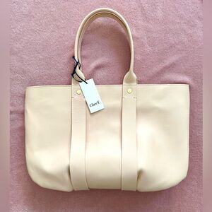 New Clare V light pink / peach Troupe Tote Bag